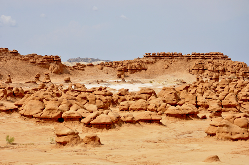 a patch of white at Goblin Valley State Park